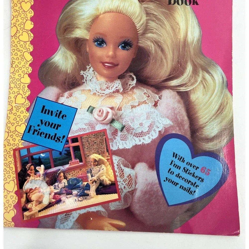 My Barbie Slumber Party Book Golden Books with Stickers 1998 PB